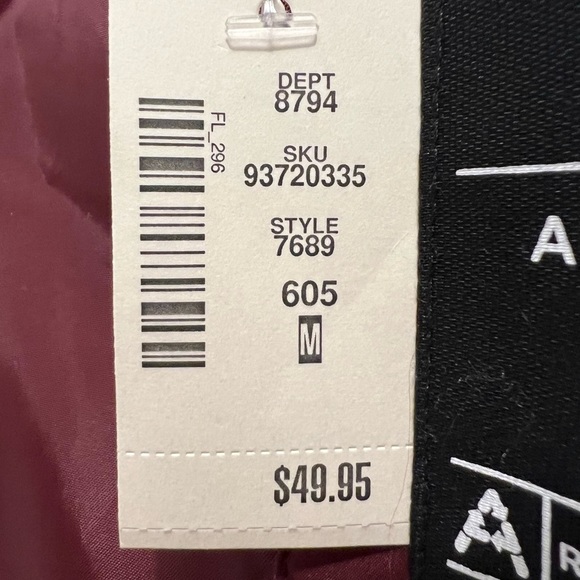 AEROPOSTALE Burgundy Vest Made With Recycled Down Alternative Material Size M - Picture 5 of 5